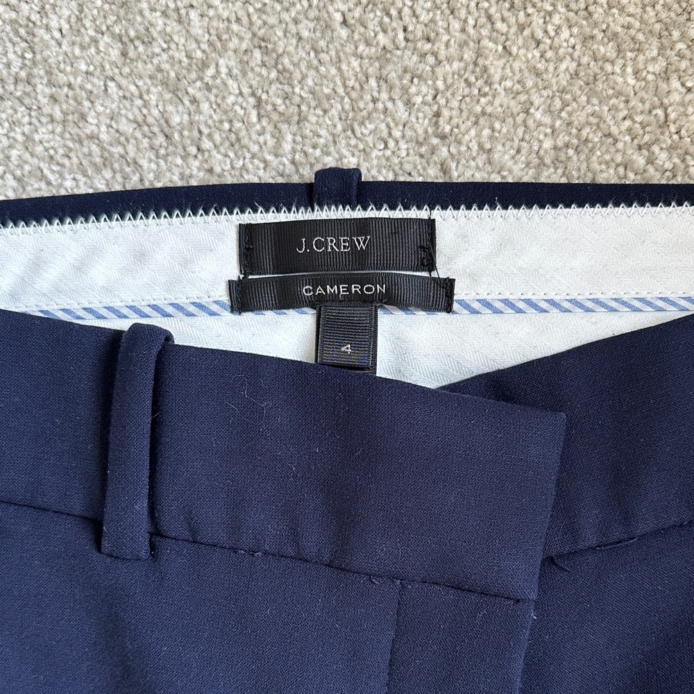 J. Crew Dark Blue Cameron Pants